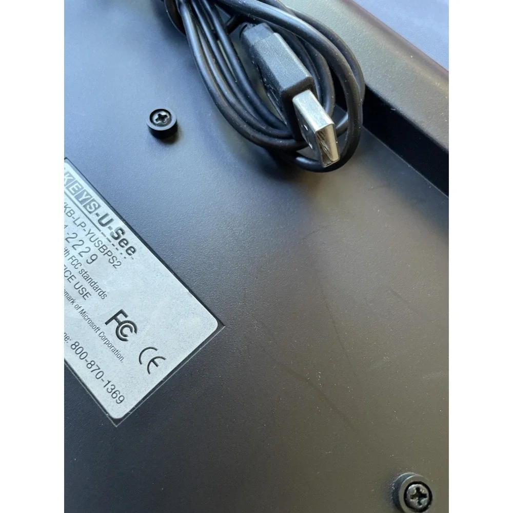 AbleNet Keys-U-See Large Print Multimedia USB Keyboard‎ Wired QWERTY YKB-LP-YUSB
